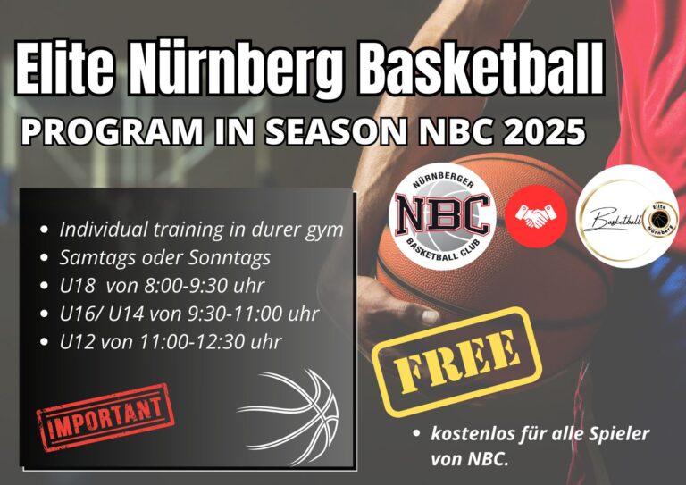 Kooperationspartner des NBC ist Elite Nürnberg Basketball