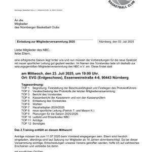 Einladung zur Mitgliederversammlung 2025